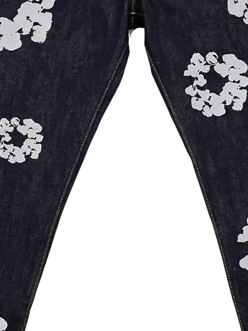 Denim Tears cotton straight-leg jeans Blauw