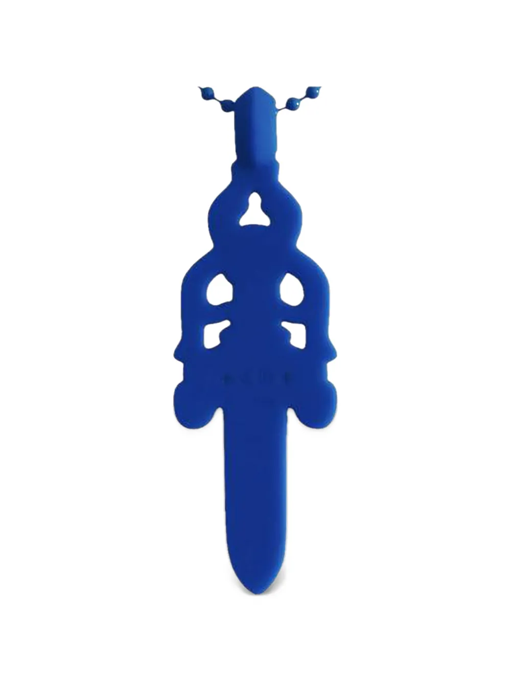 Chrome Hearts dagger-pendant ball-chain necklace - Blu