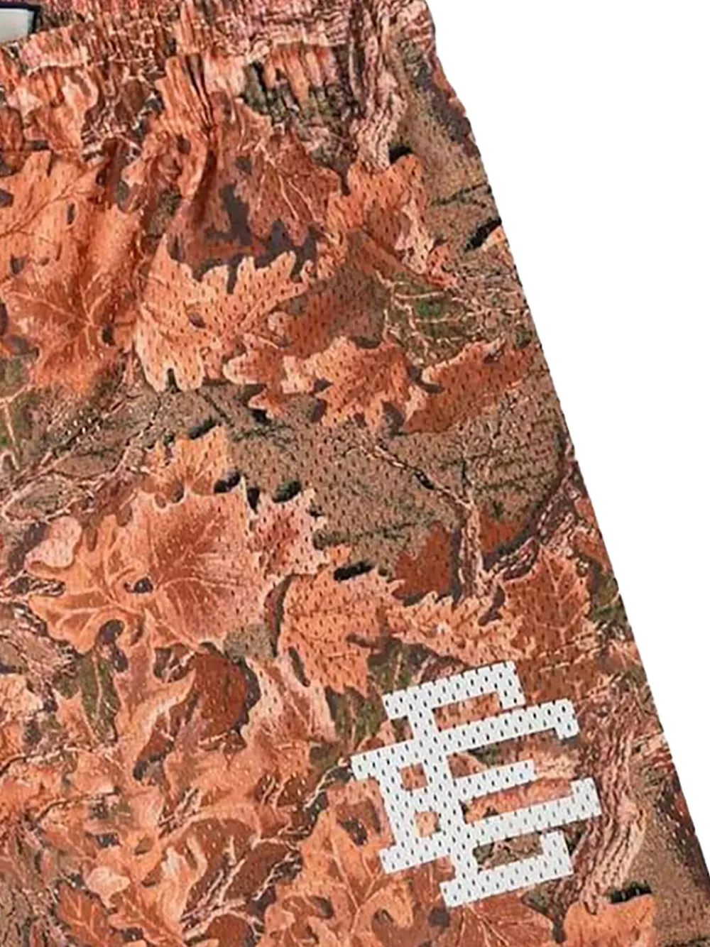 ERIC EMANUEL Shorts met bladerpatroon Oranje