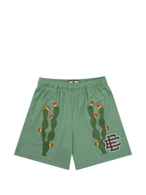 ERIC EMANUEL shorts de playa con cactus estampados