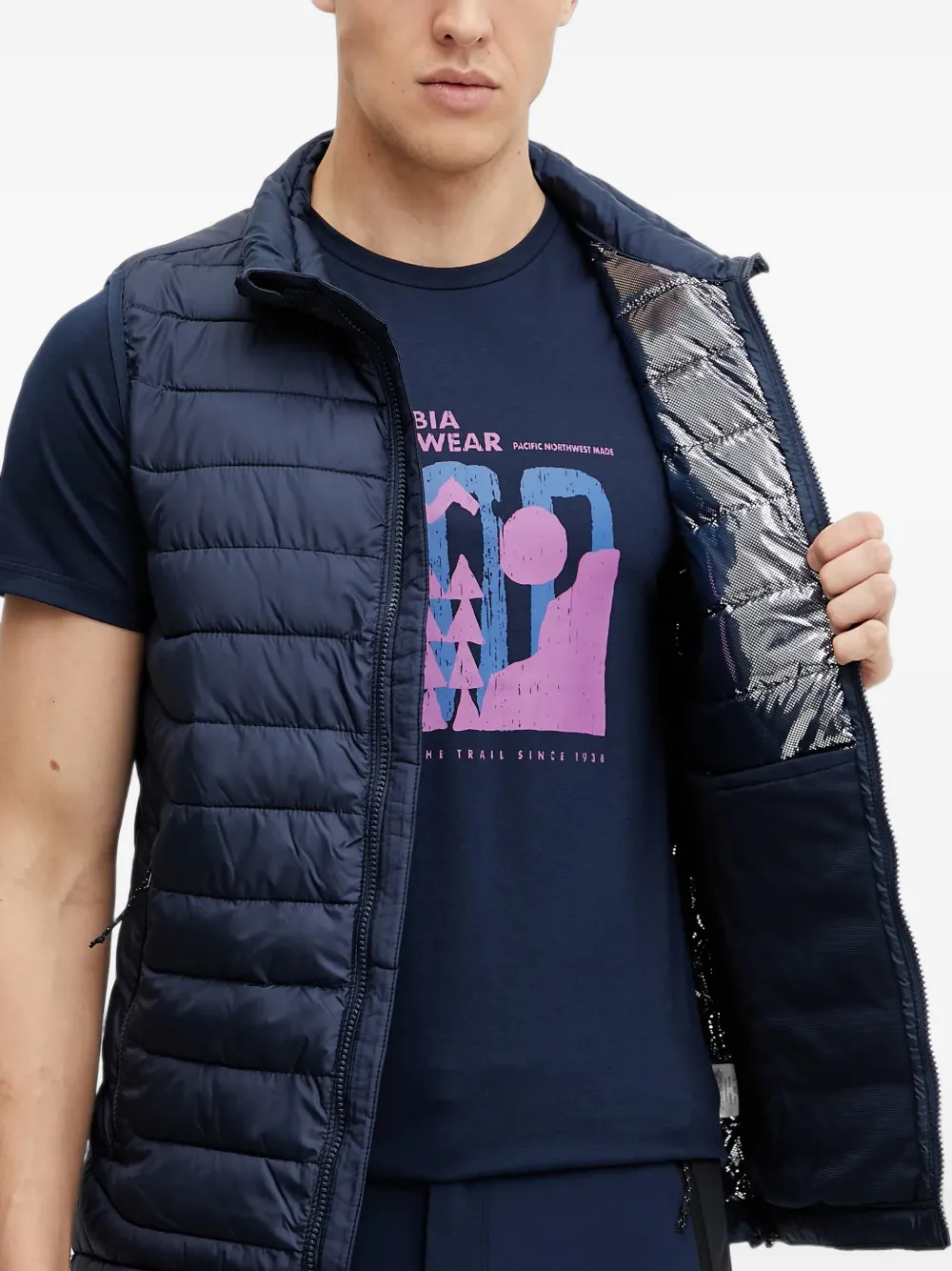 Columbia Powder Lite™ II zip-up padded gilet Blauw