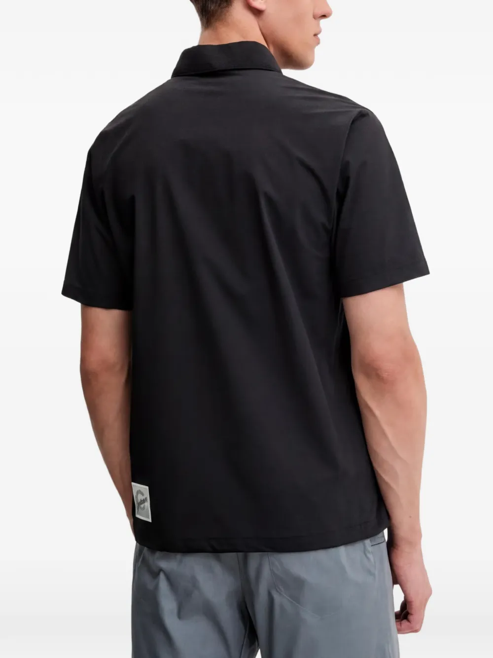 Columbia Poloshirt met zak en korte mouwen Zwart