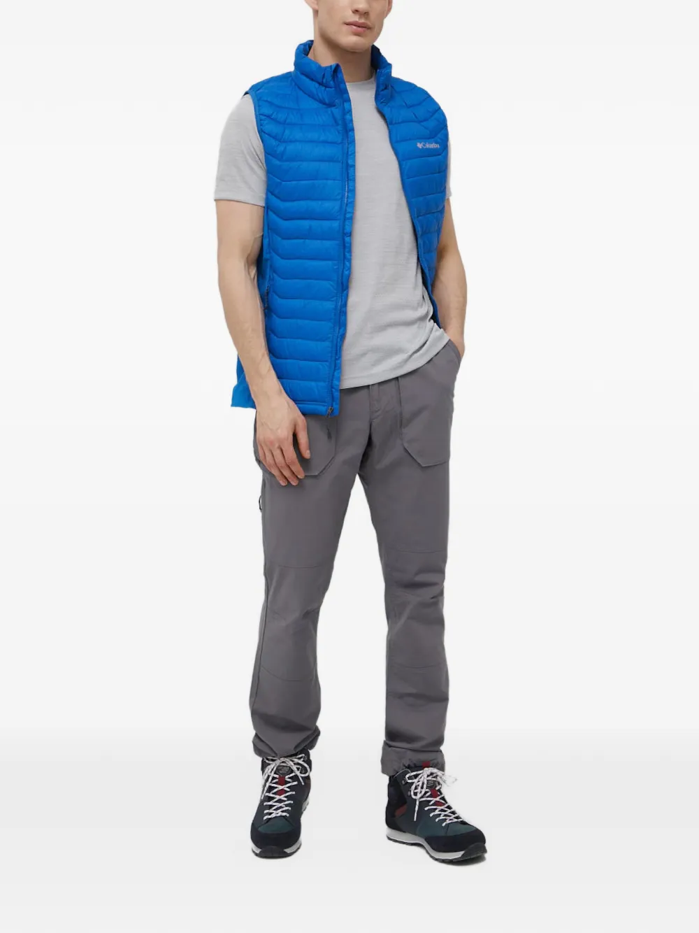 Columbia Powder Pass™ quilted high-neck gilet Blauw