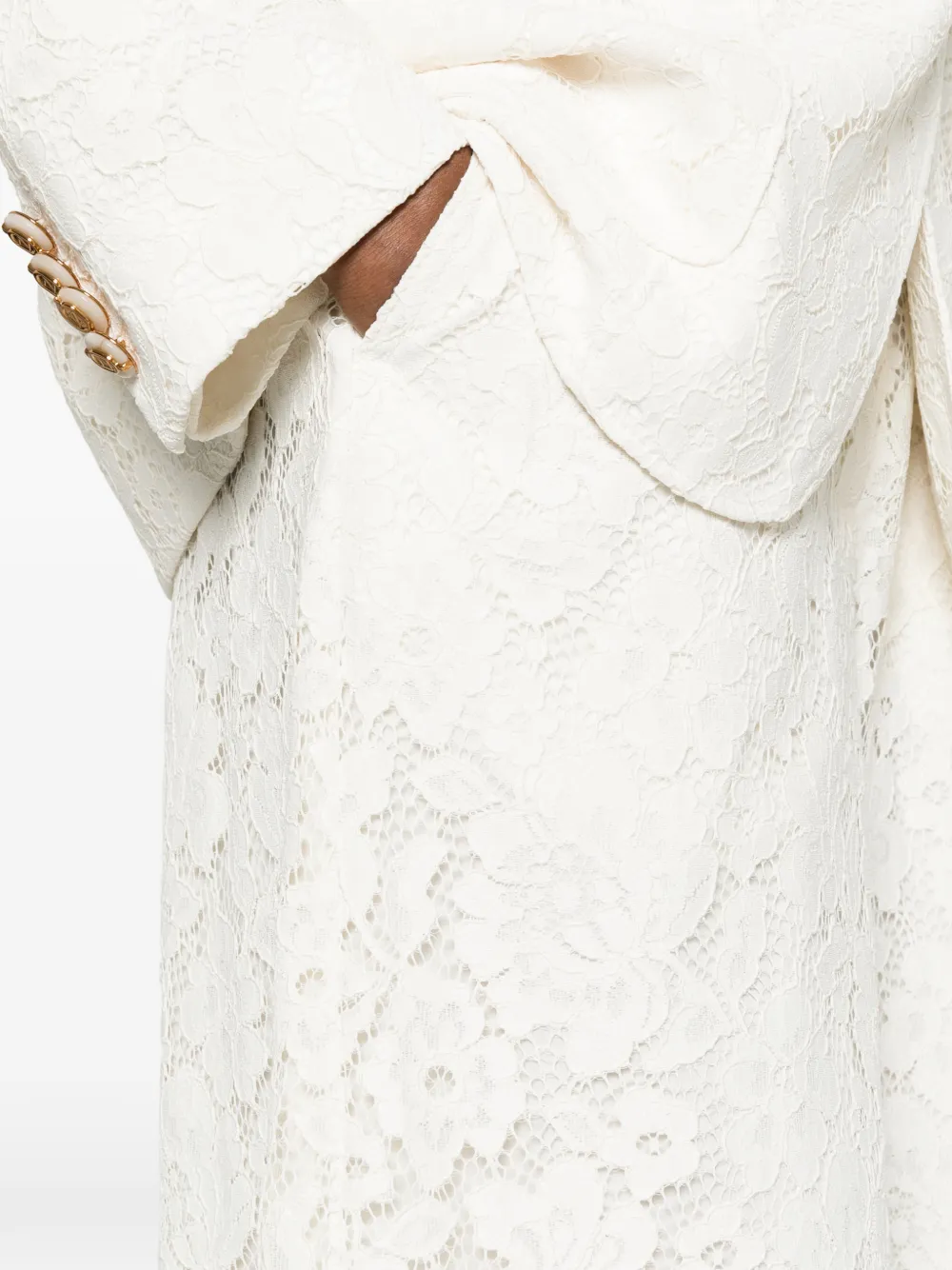 ZIMMERMANN Luna broek met kant Beige