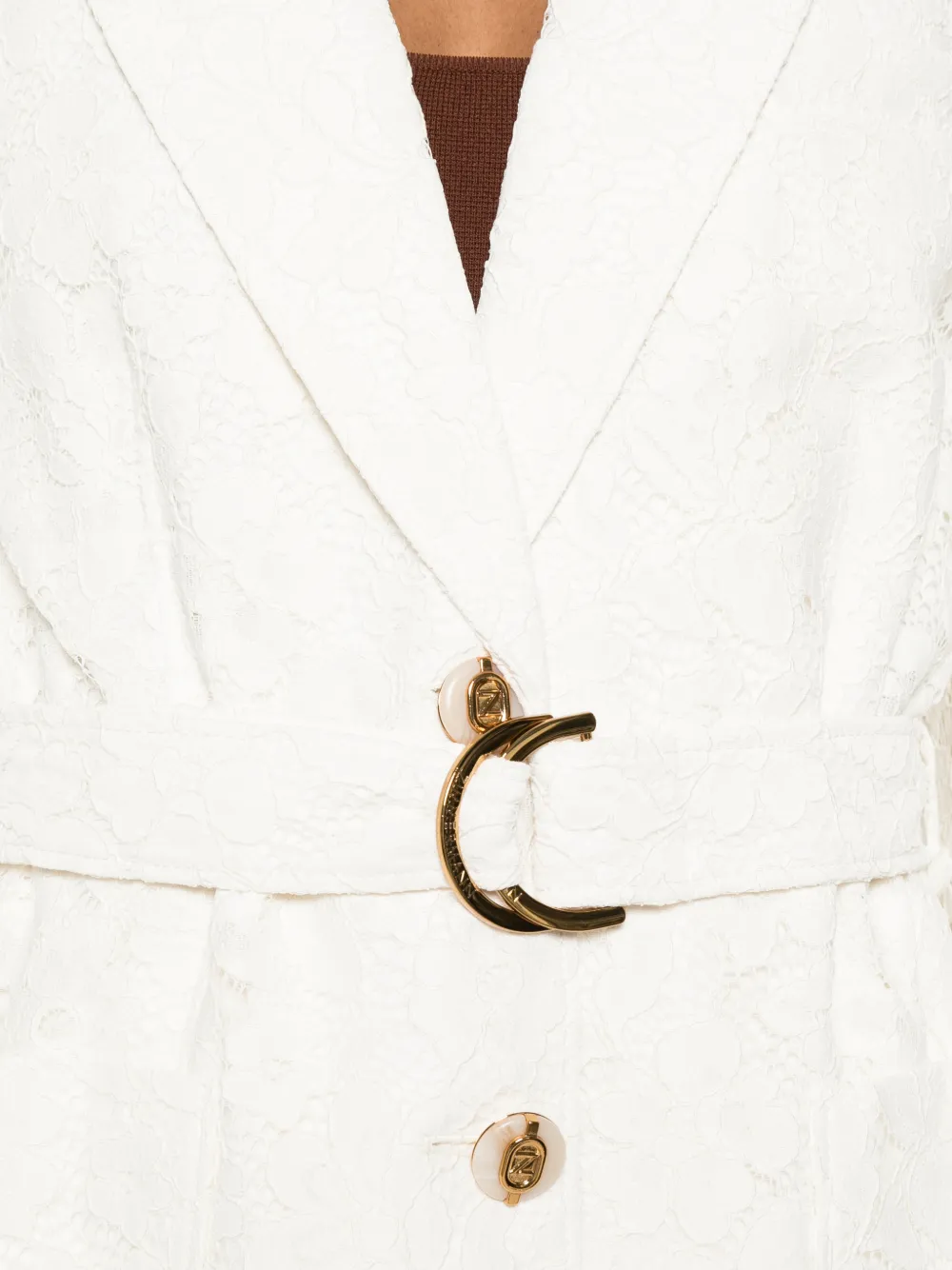 ZIMMERMANN Luna blazer met ceintuur Beige