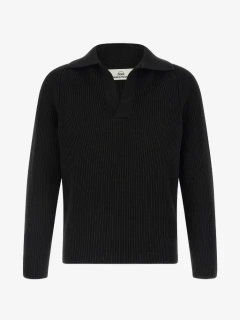 Riviera ribbed polo sweater