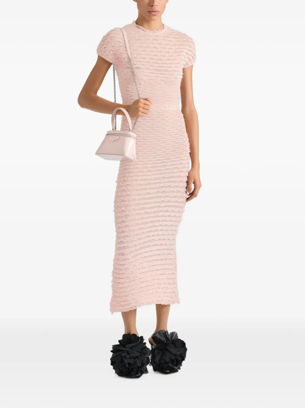 Givenchy Antigona Box leren toilettas met ketting Roze