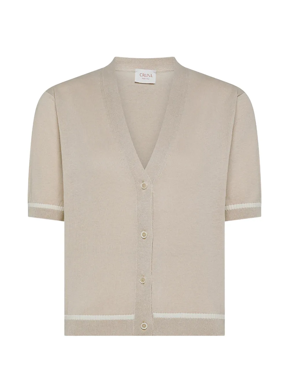 Cruna v-neck striped knitwear - Toni neutri