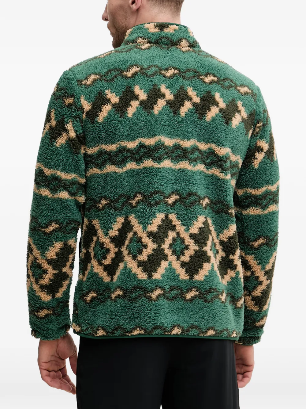 Columbia Rugged Ridge™ geometric-pattern half-zip sweater Groen
