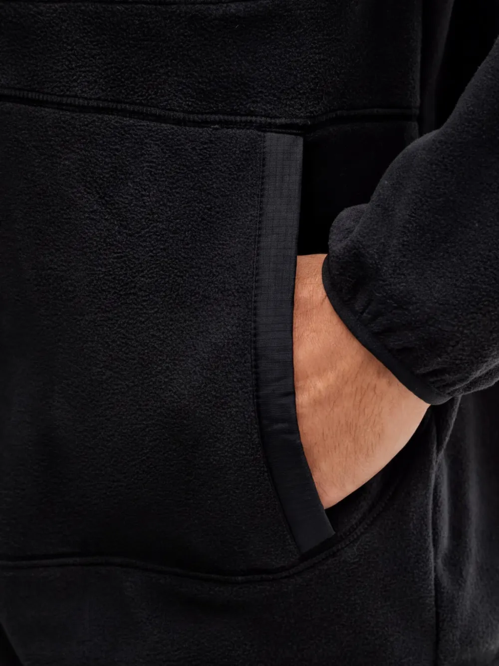 Columbia Fleece jack met rits en zak Zwart