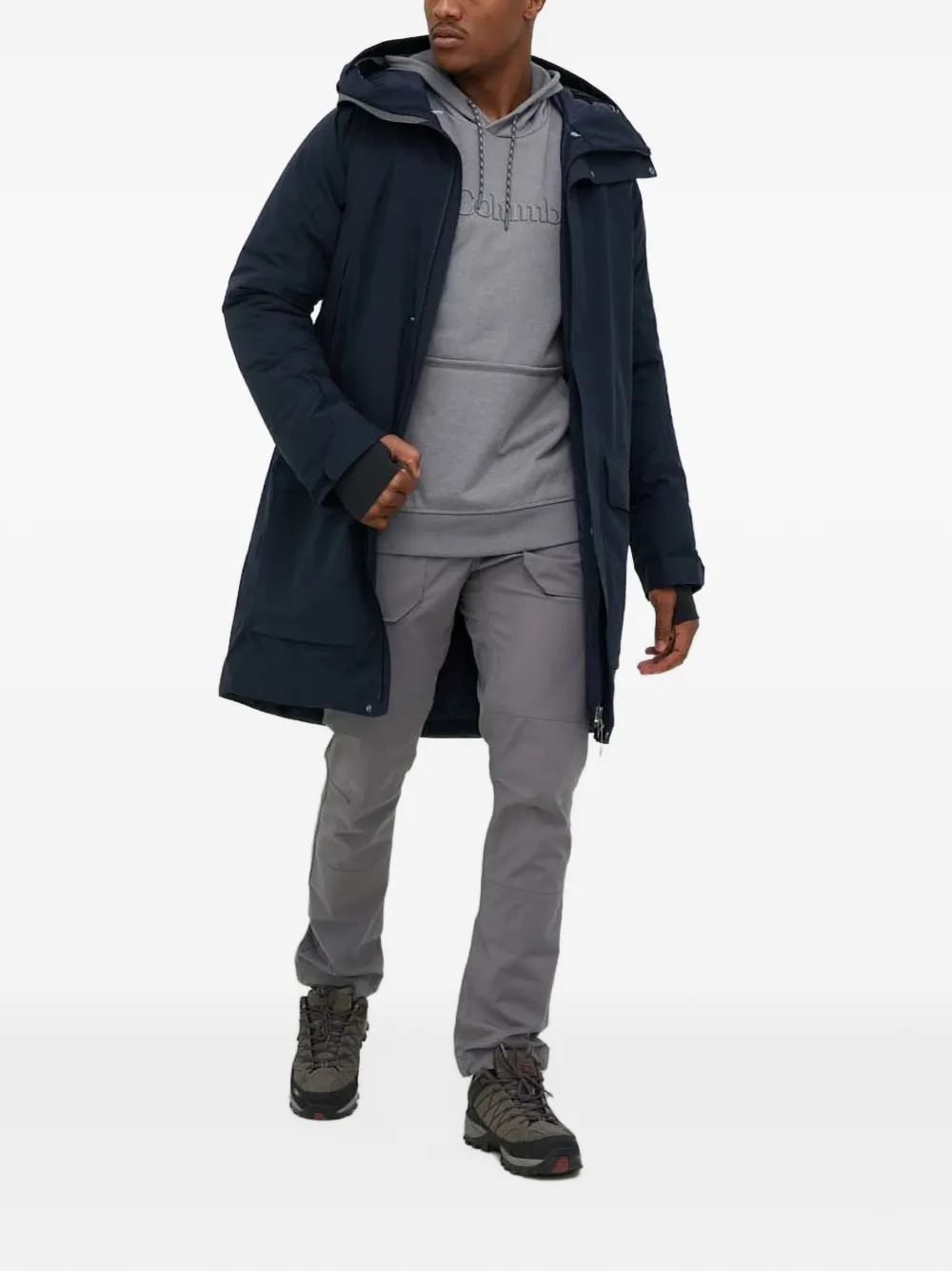 Columbia Hoodie met logoprint Grijs