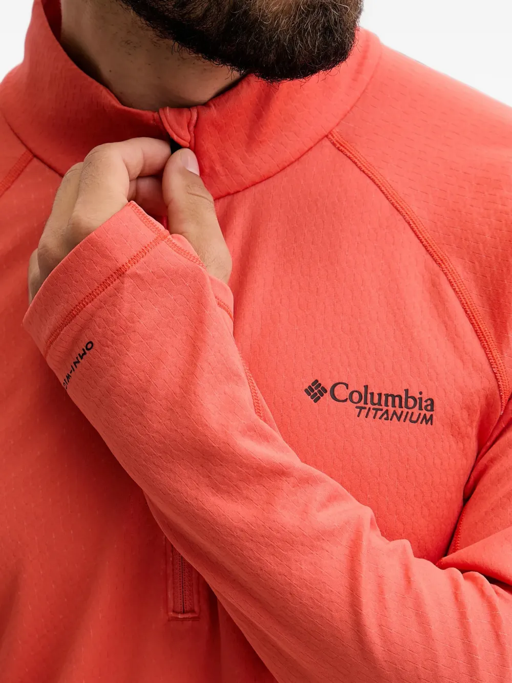 Columbia DriVenture™ T-shirt met halve rits Oranje