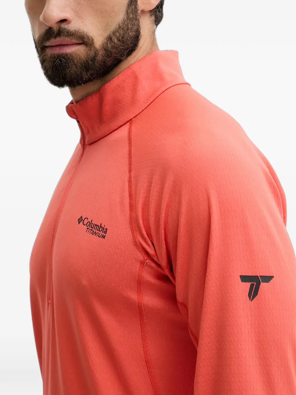 Columbia DriVenture™ T-shirt met halve rits Oranje