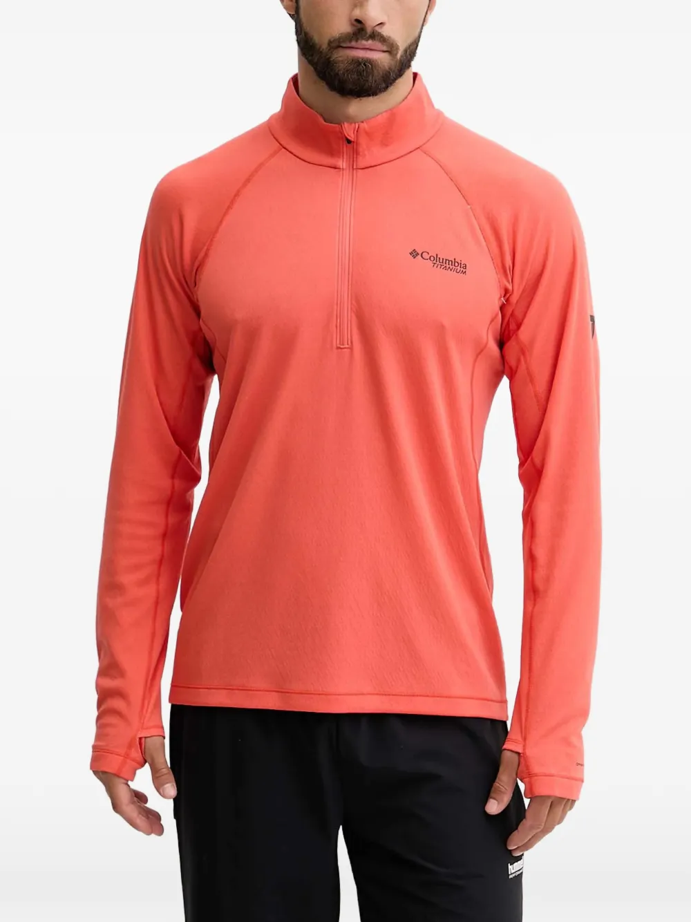 Columbia DriVenture™ T-shirt met halve rits Oranje