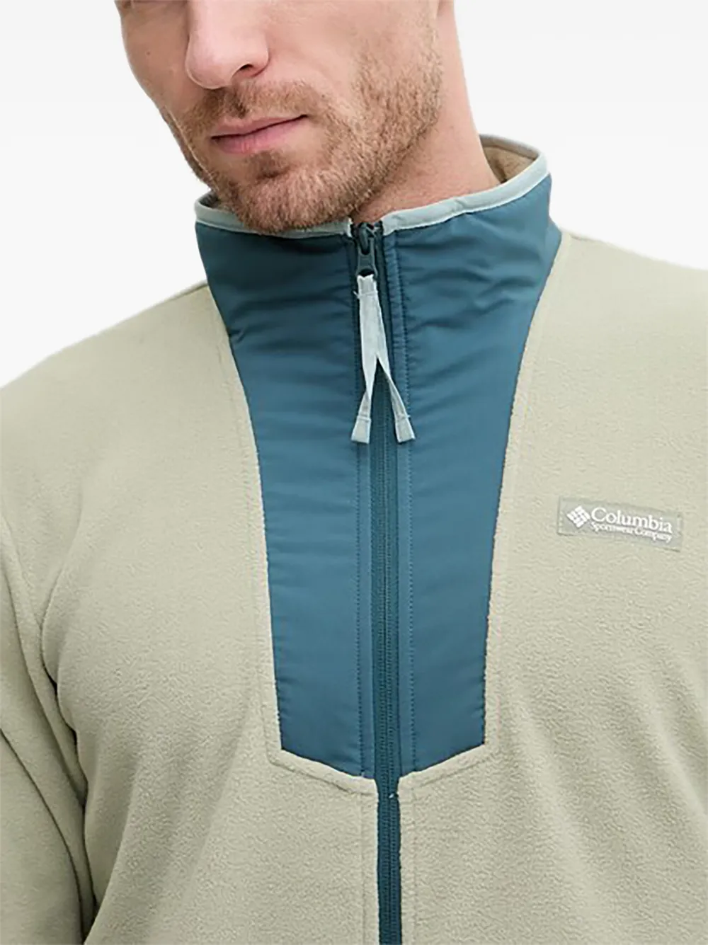 Columbia Fleece sweater met rits Groen