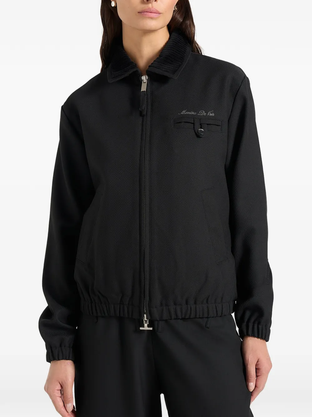 Manière De Voir Kilian zwarte twill signature jas