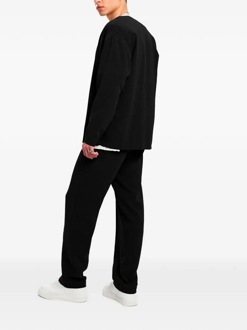  Hamza Drawstring Trousers - Black 