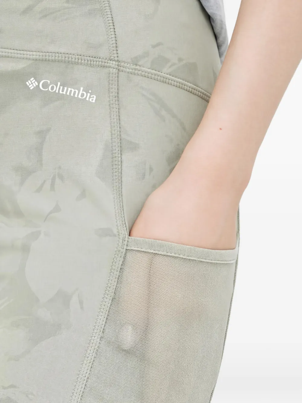 Columbia Legging met zak en print Groen