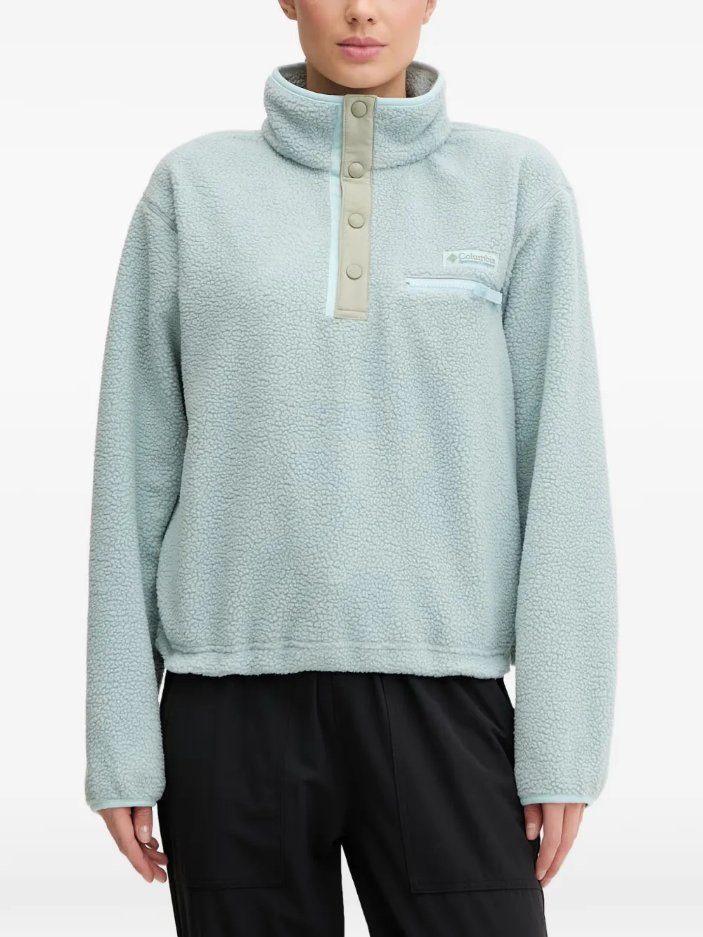 Columbia Helvetia™ II cropped fleece sweatshirt - Blue