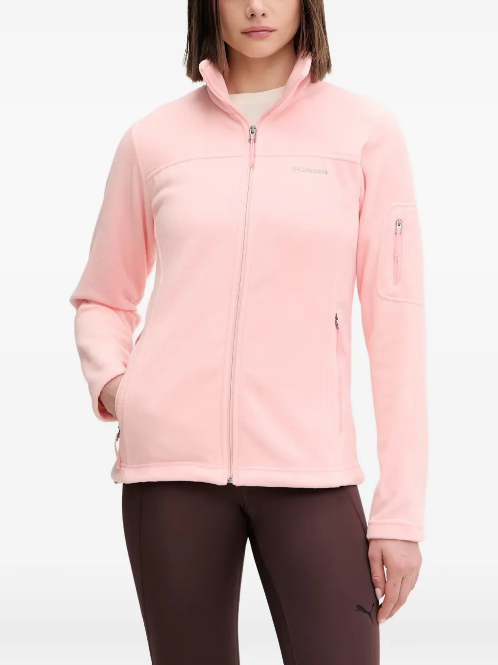 Columbia Fast Trek Ii Zip-up Sweatshirt In Pink