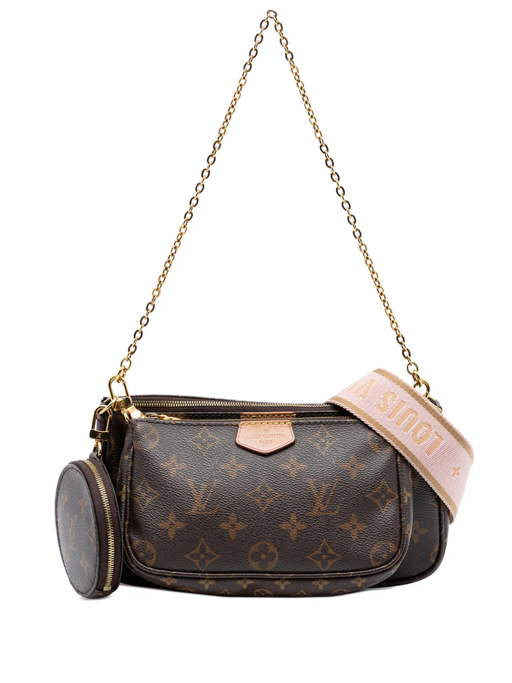 Louis Vuitton Pre-Owned 2020 Monogram Multi Pochette Accessoires satchel - Marrone