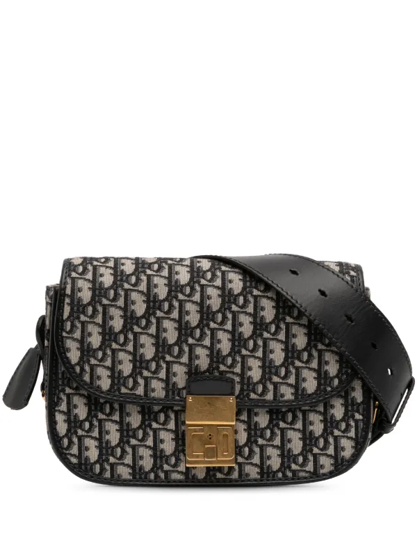 Christian Dior Pre-Owned 2018 オブリーク キャンバス フラップ