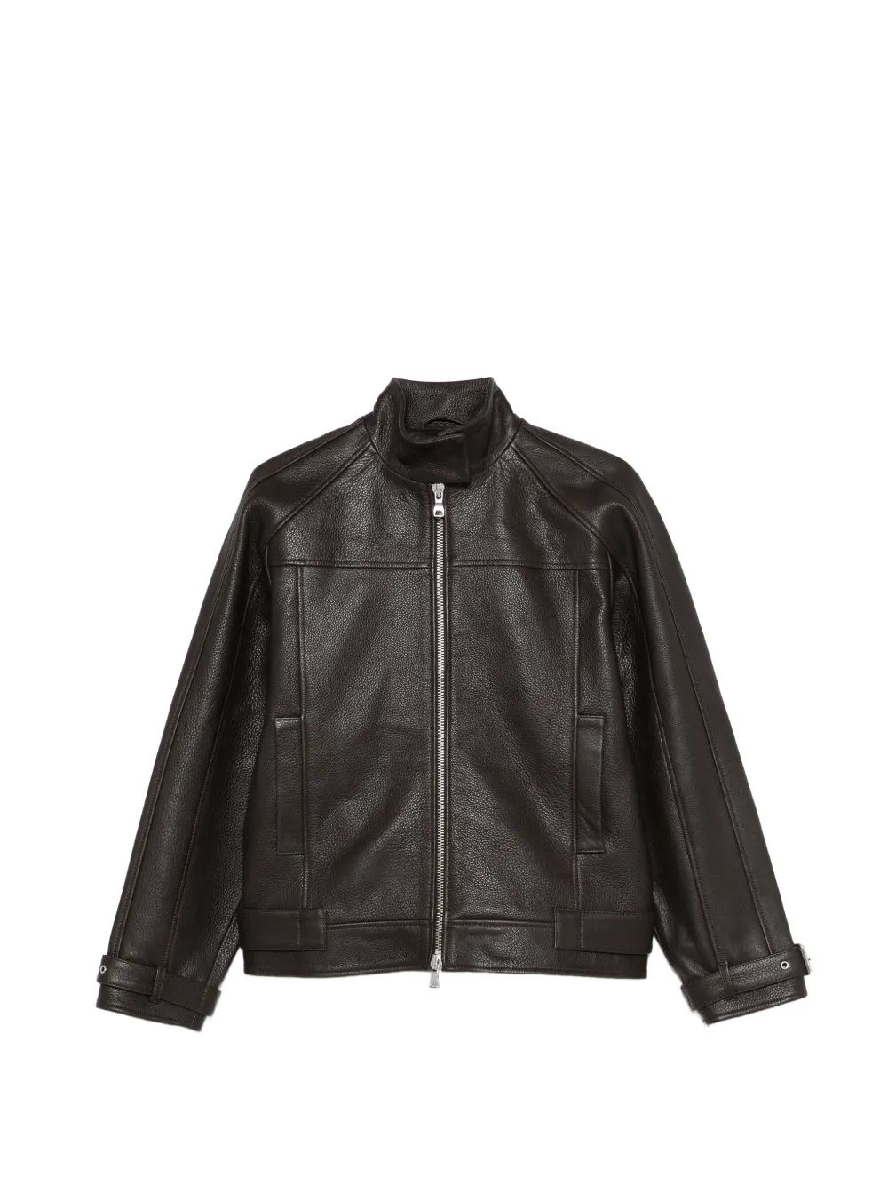Won Hundred Linea leather jacket - Marrone