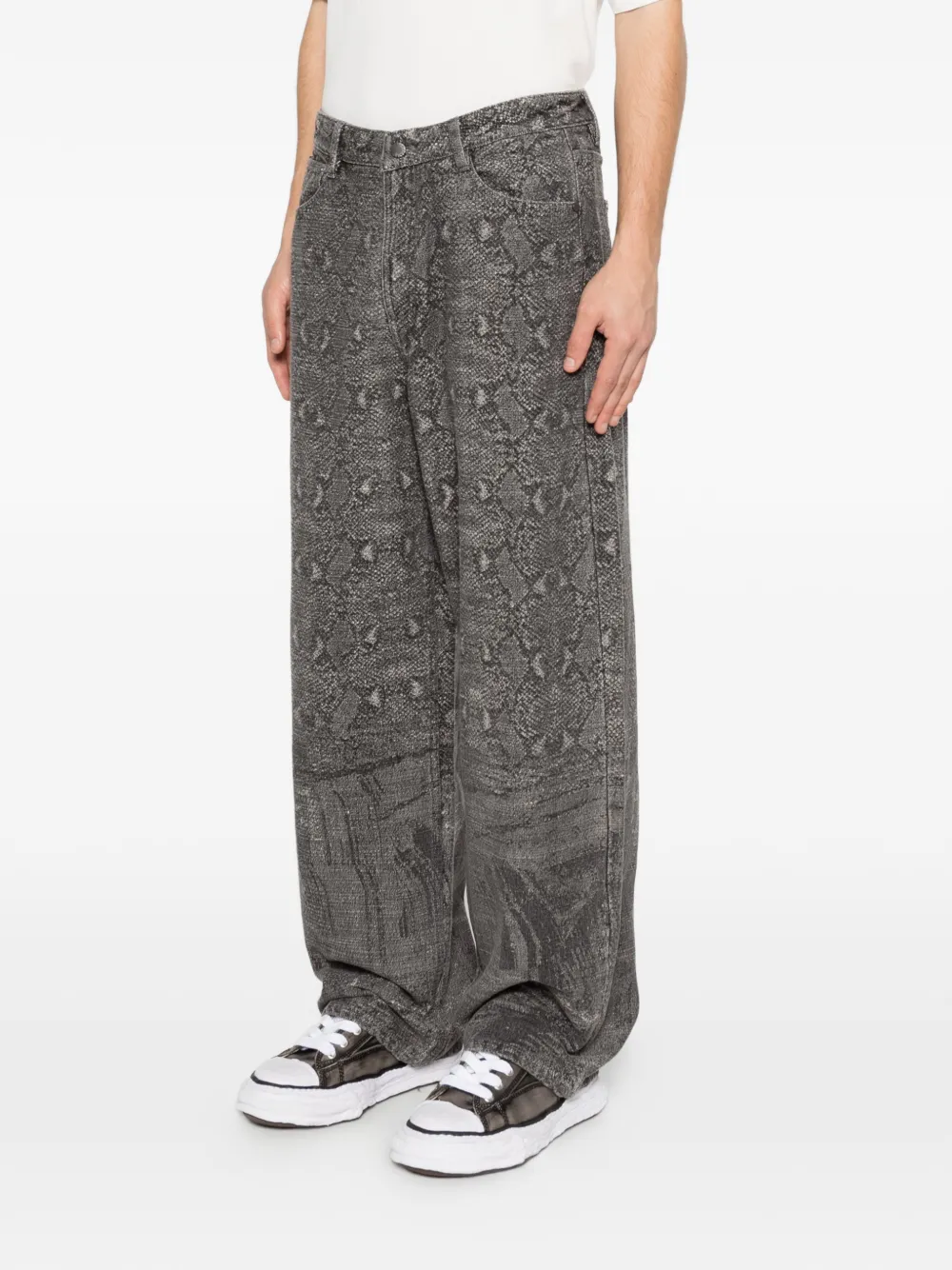 Daily Paper Oversized broek Grijs