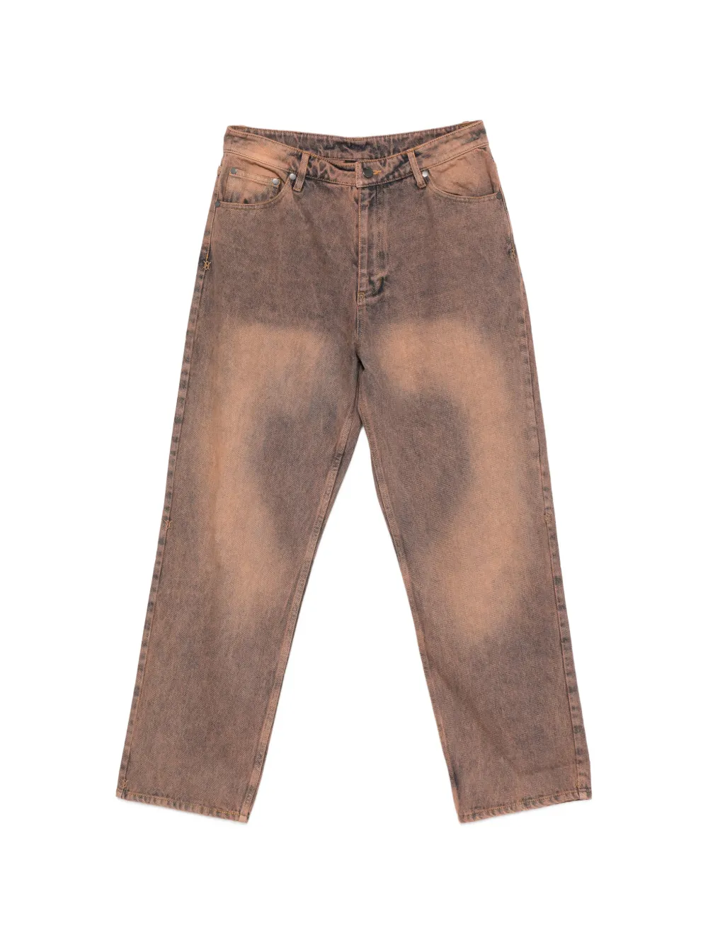 Daily Paper Amba washed jeans - Marrone