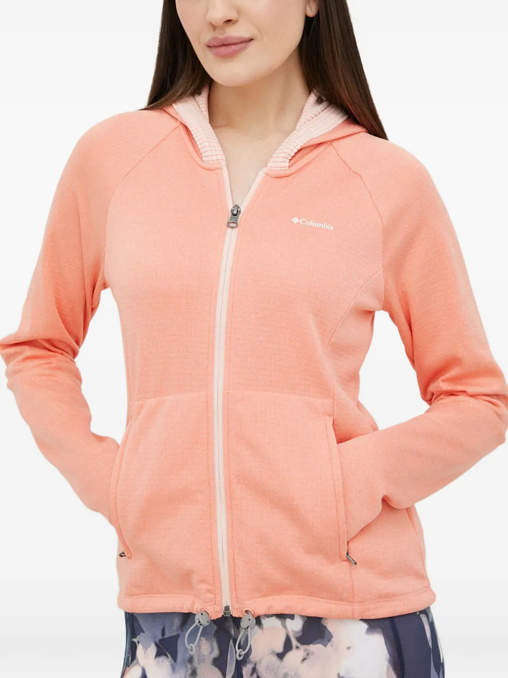 Columbia Zip-up Hoodie In Pink