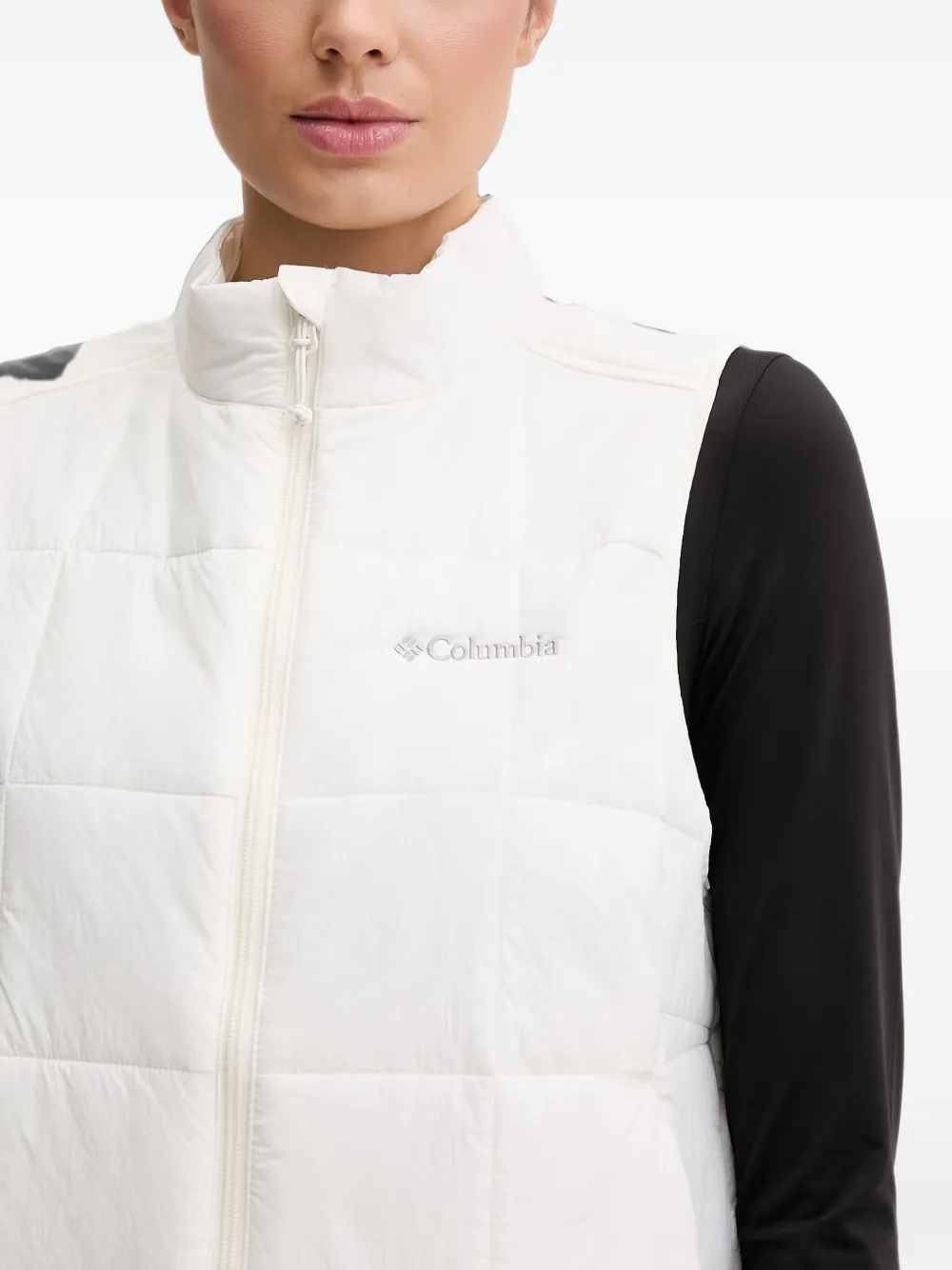 Columbia Sienna Hill quilted zip-up gilet Beige