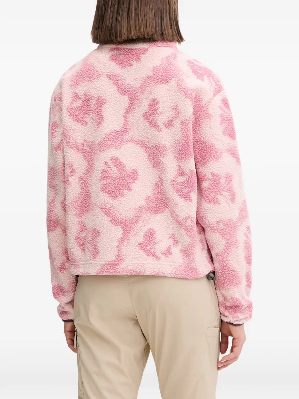Columbia Fleece sweater met bloemenpatroon Roze