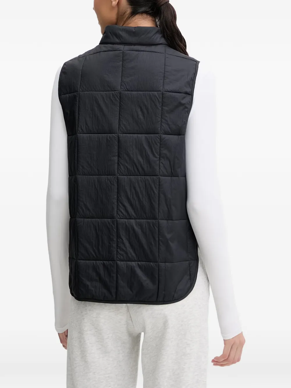 Columbia Sienna gewatteerde top met rits Zwart