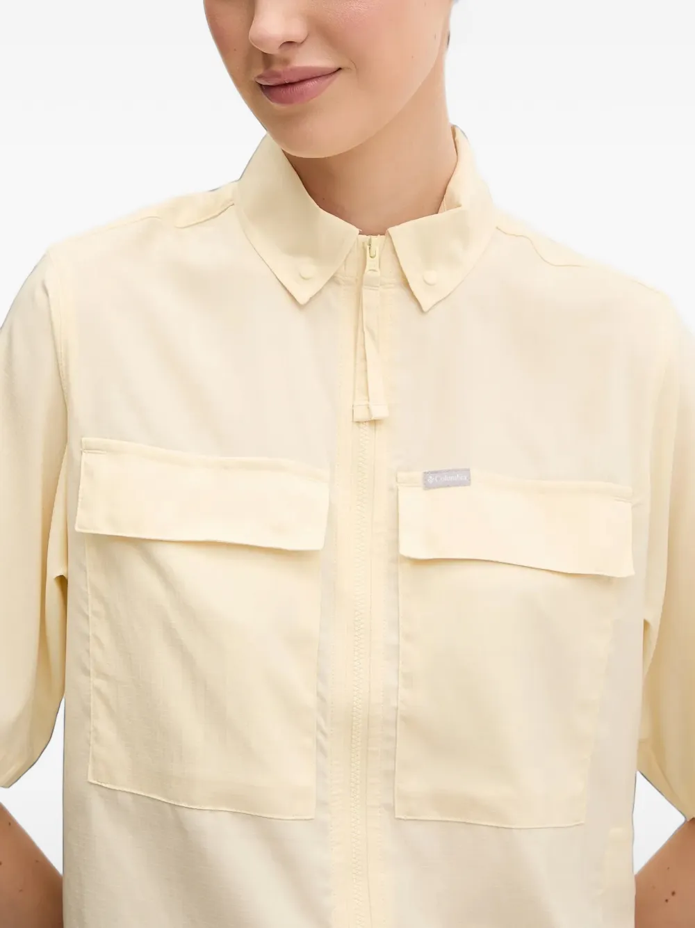 Columbia Elevated View™ cropped shirt Geel