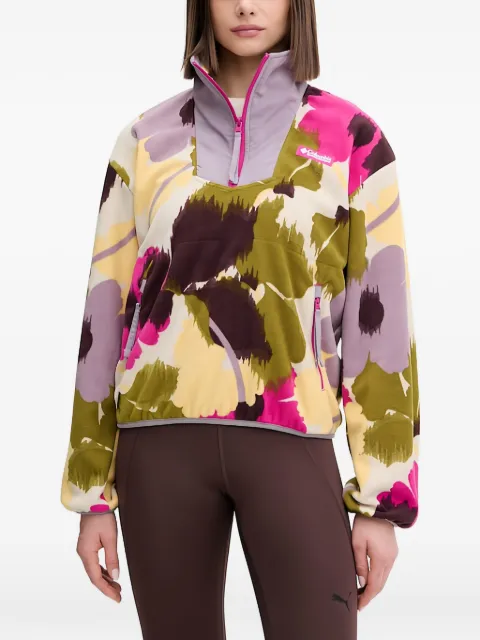 Columbia floral zip top