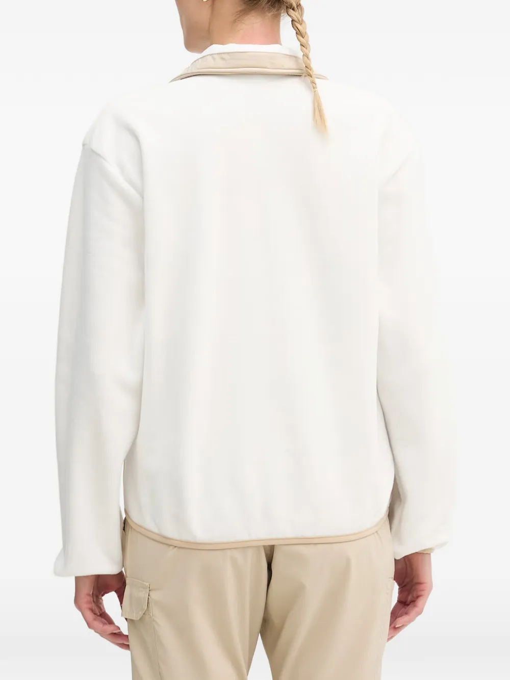 Columbia Sequoia Groove™ quarter-zip fleece sweatshirt Wit