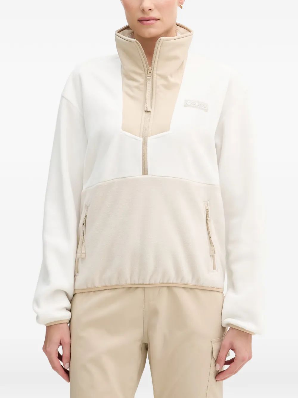 Columbia Sequoia Groove™ Quarter-zip Fleece Sweatshirt In Neutral
