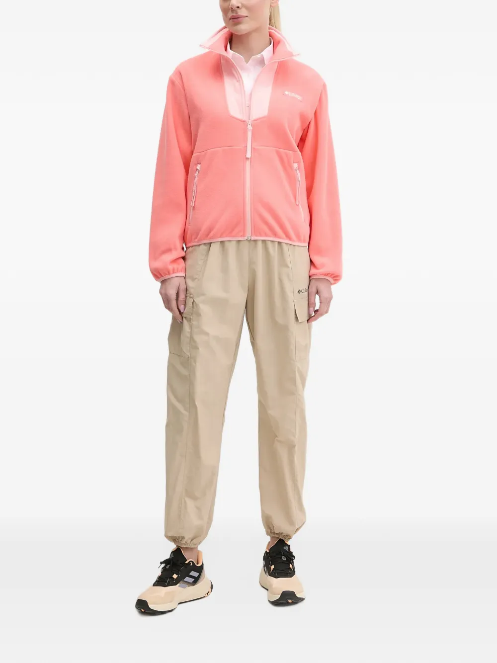Columbia Sportswear Sequoia Grove jack met fleece textuur en rits Roze