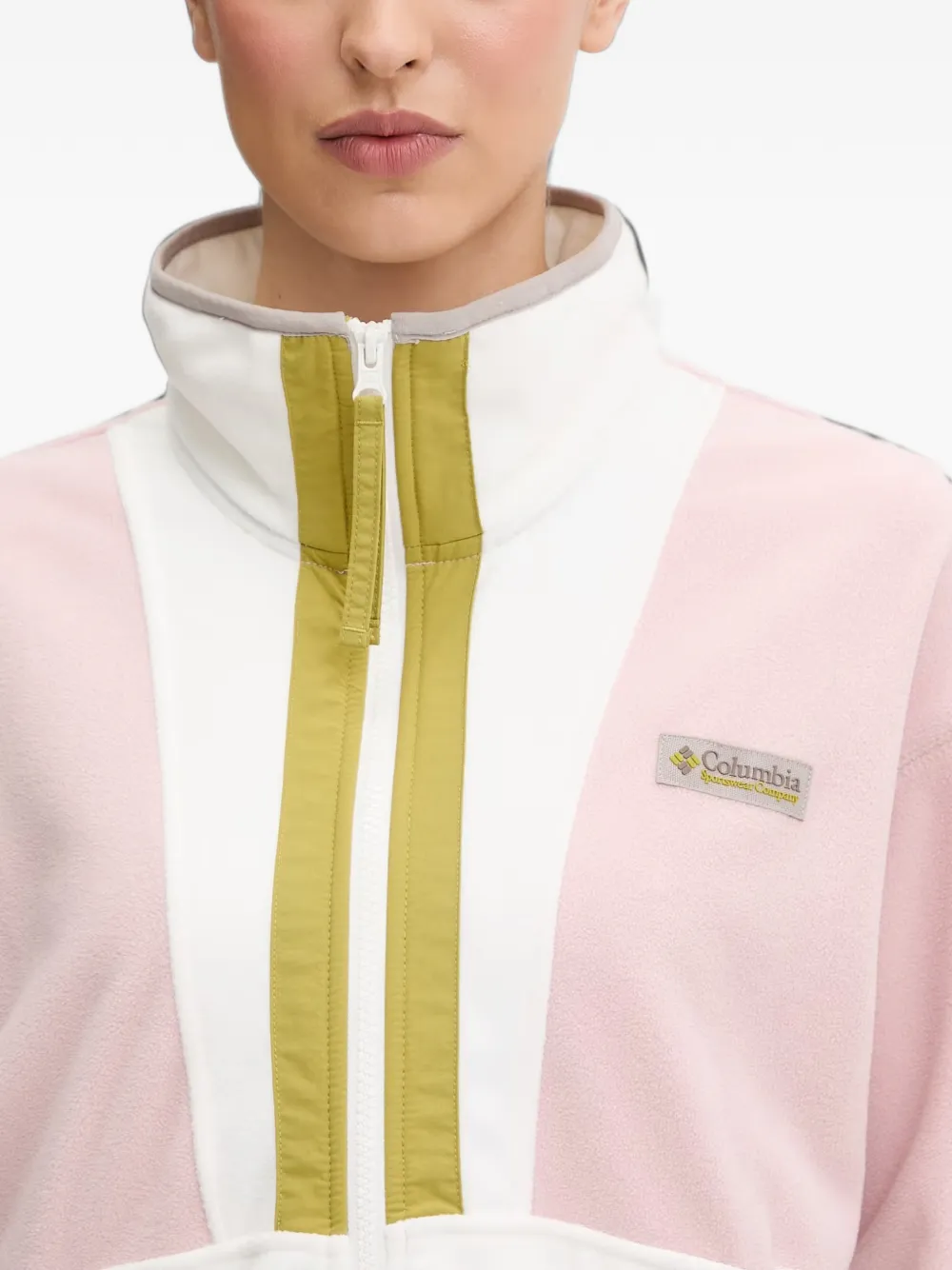 Columbia Sportswear Back Bowl fleece jack met colourblocking Roze