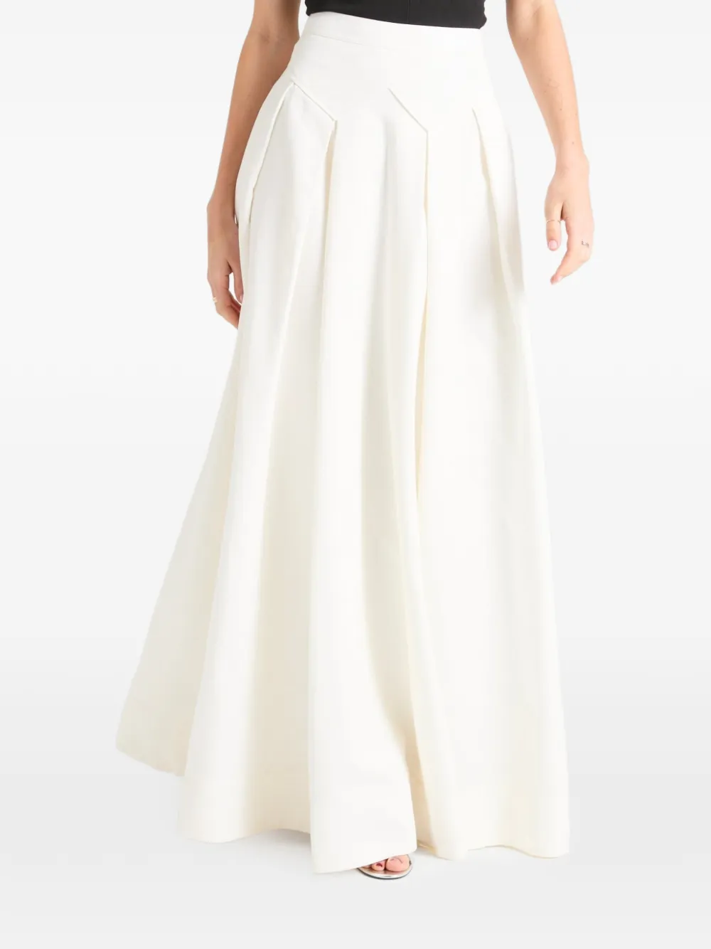 Temperley London Elodie pleated maxi skirt