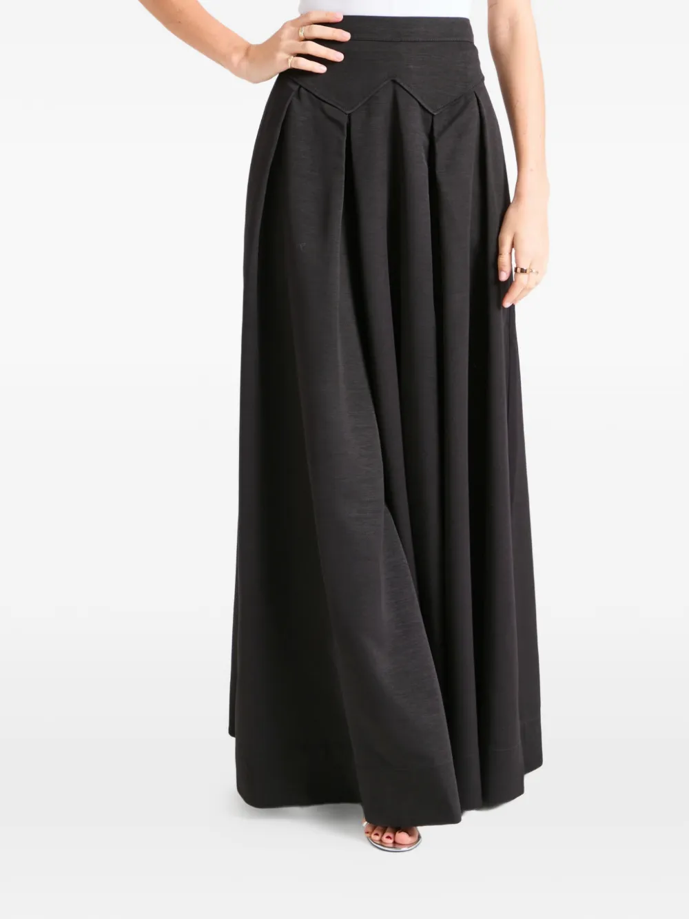 Temperley London Elodie maxi skirt - Nero