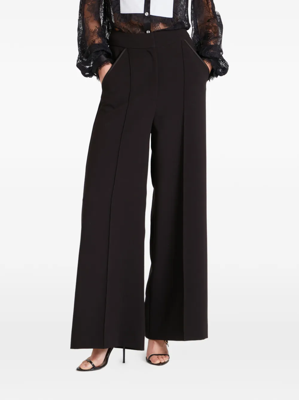 Temperley London Conqueror broek met zijstreep Zwart
