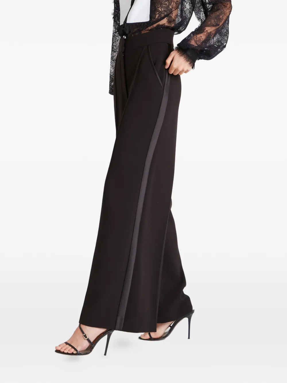 Temperley London Conqueror broek met zijstreep Zwart