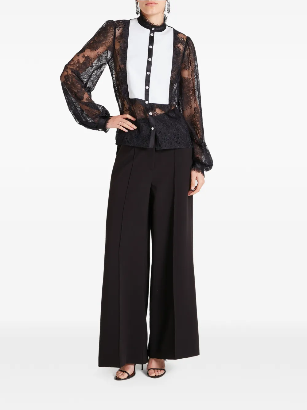 Temperley London Conqueror broek met zijstreep Zwart