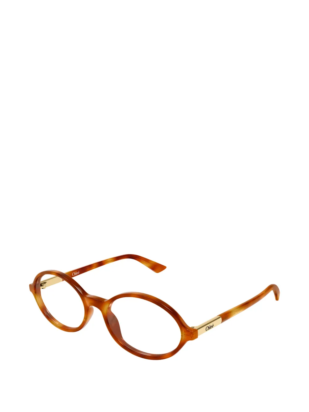 Chloé Eyewear Bril met ovaal montuur Bruin