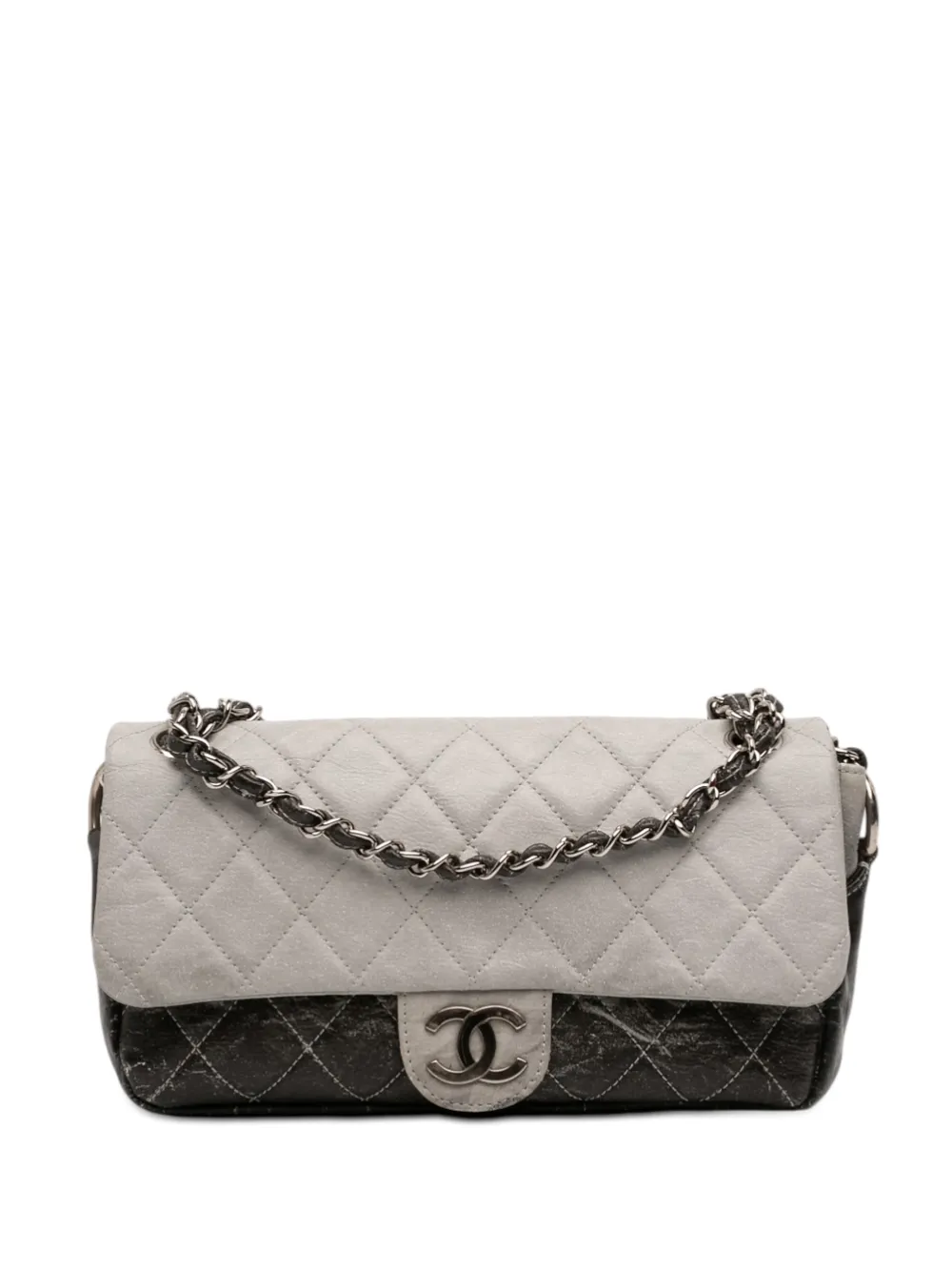 CHANEL Pre-Owned 2006-2008 Small CC Quilted Vinyl Melrose Degrade Flap shoulder bag - Nero