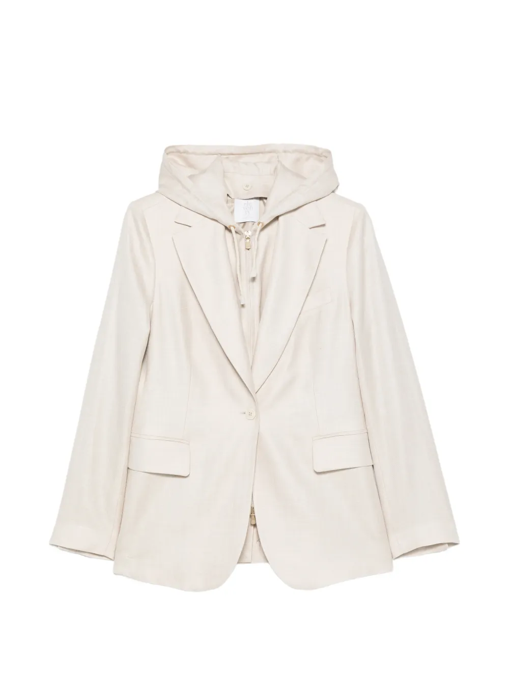 Eleventy hooded blazer - Neutrals
