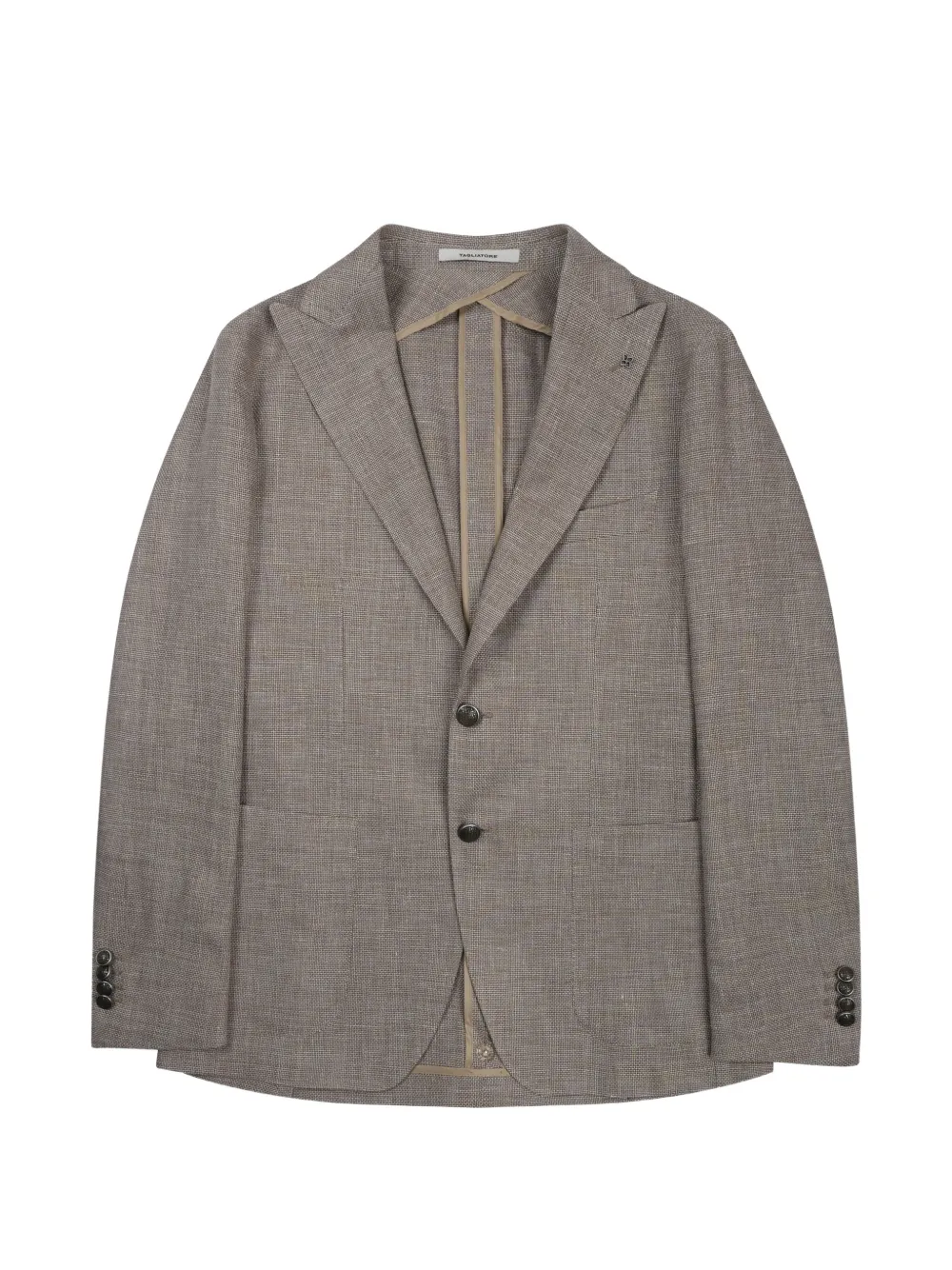 Tagliatore peak-lapel single-breasted blazer - Neutrals