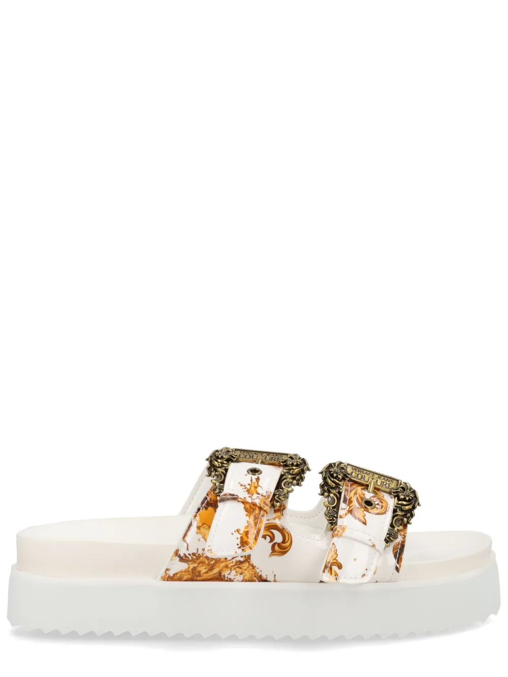 Versace Jeans Couture buckle sandals Wit