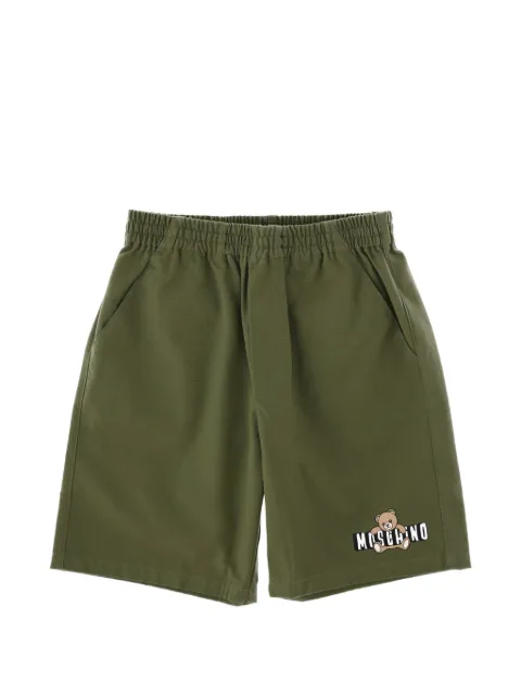 Moschino Kids Teddy Bear logo-print shorts